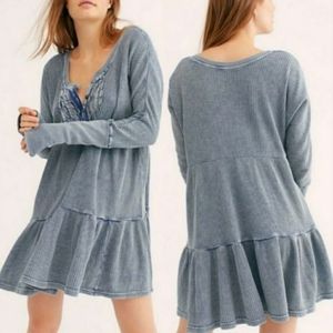 Free People One Jolene Waffle Dress Size S
